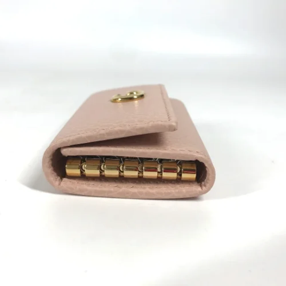 Gucci Vintage Pre-owned Leather key-holders Pink Dames