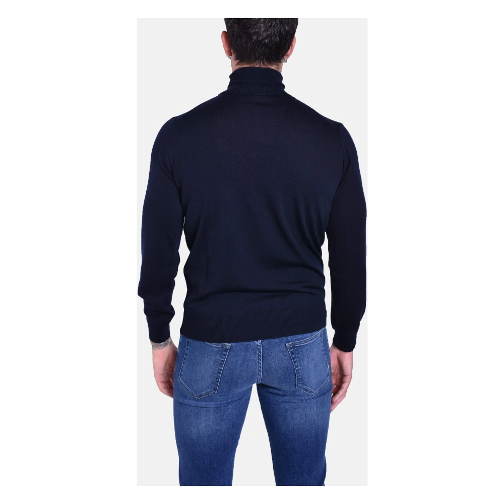Kangra Blauwe Dolcevita Coltrui voor Heren Blue Heren