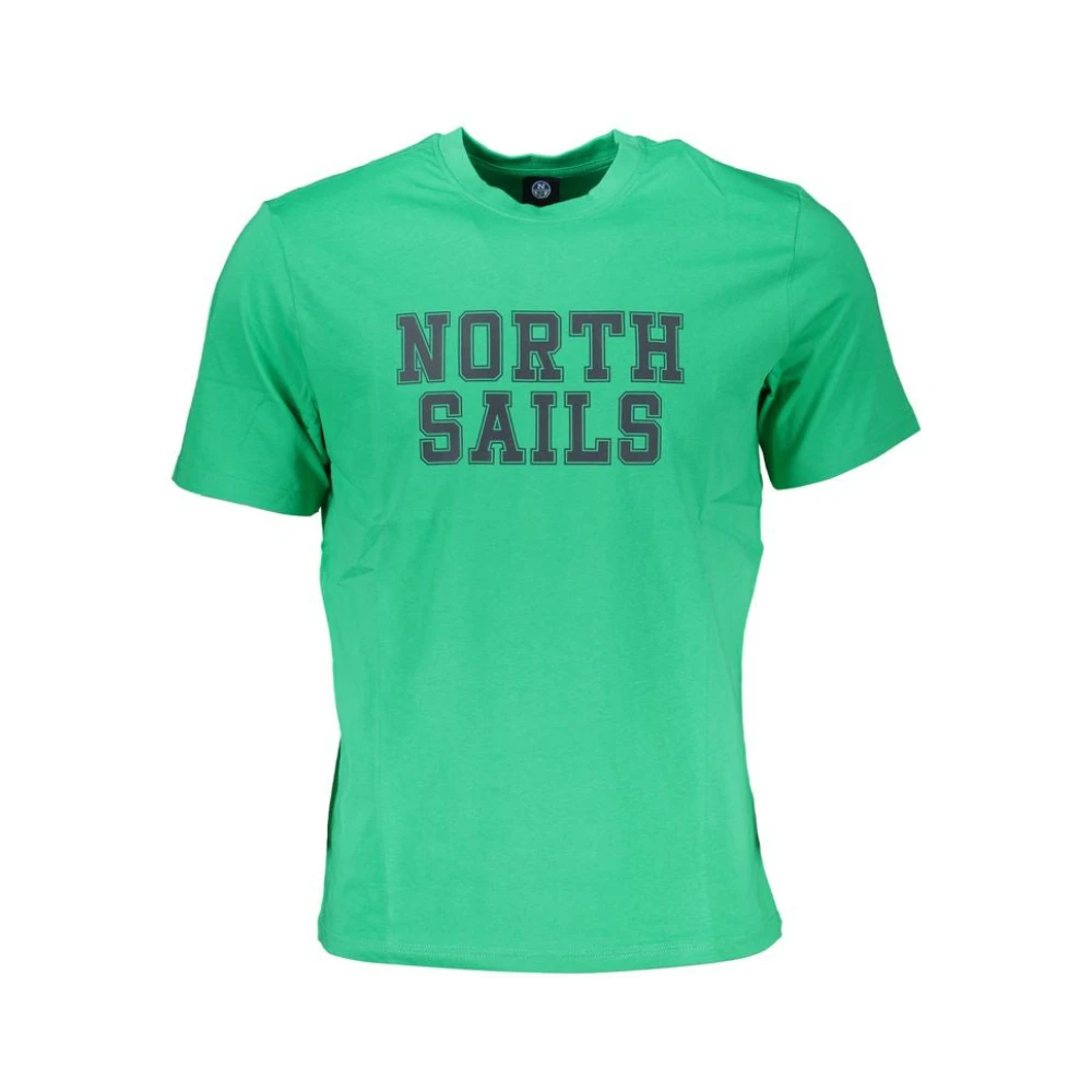 North Sails Hombre Verde Camisetas, Talla: 2XL