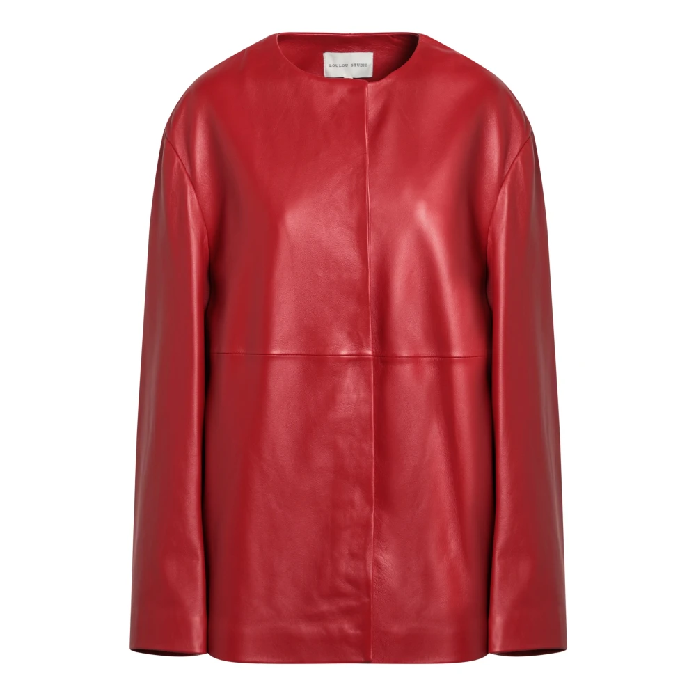 Loulou Studio Enkellange Jas Red Dames