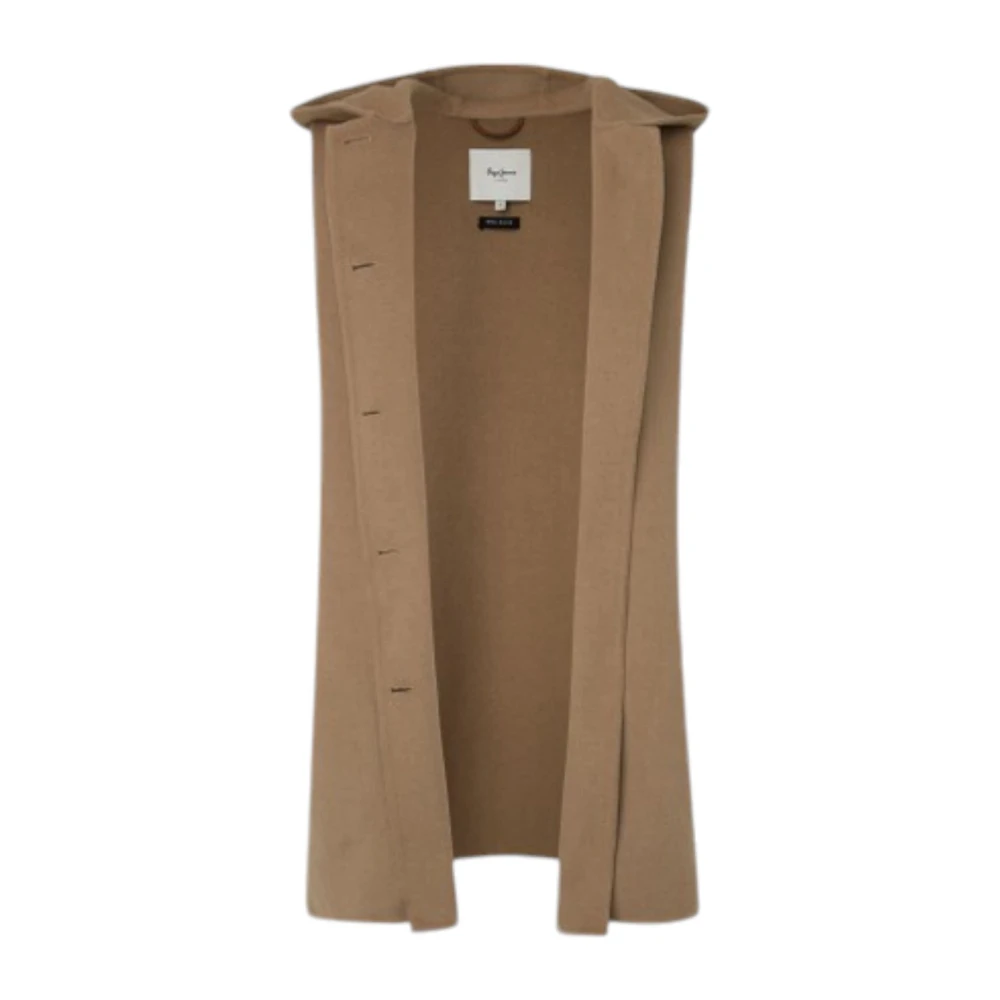 Pepe Jeans Stijlvolle Denim Jassen Collectie Brown Dames