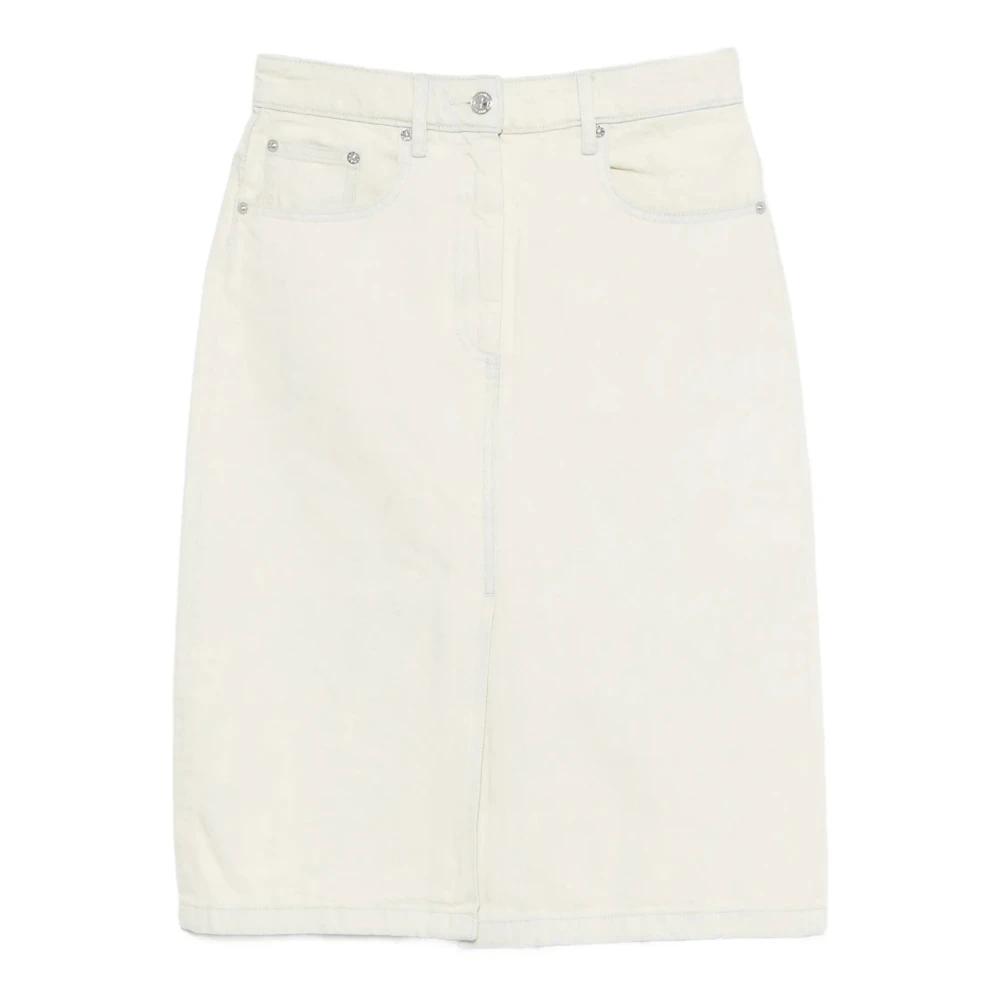 A.p.c. Women's White Denim Skirts, S, Denim Skirt