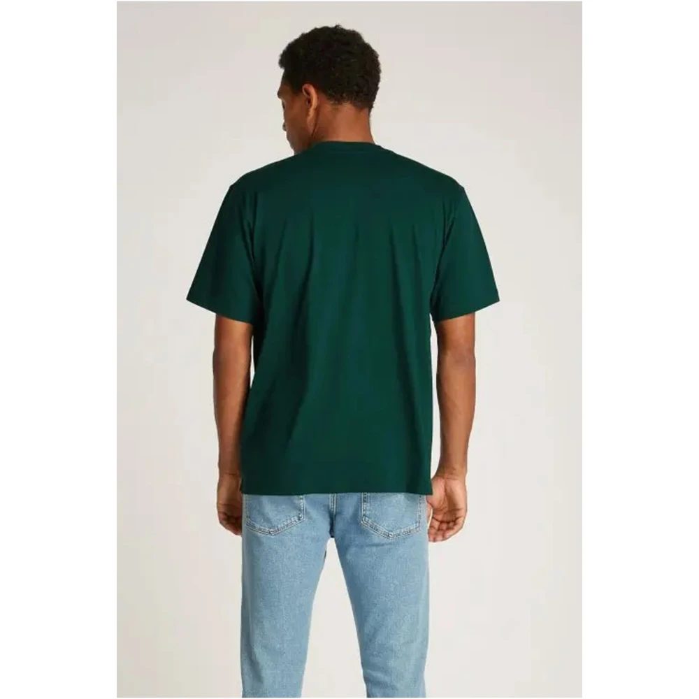 Calvin Klein Groene Ronde Hals T-Shirt Green Heren