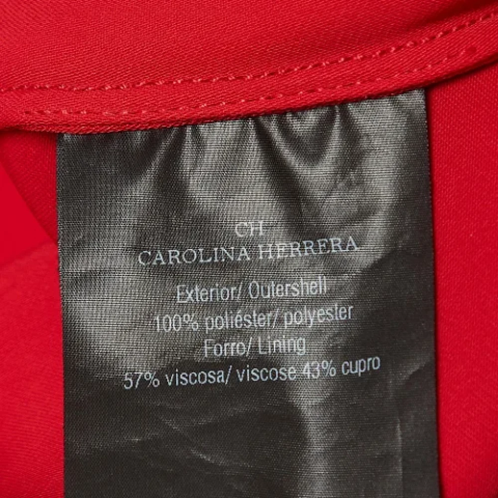 Carolina Herrera Pre-owned Fabric dresses Red Dames