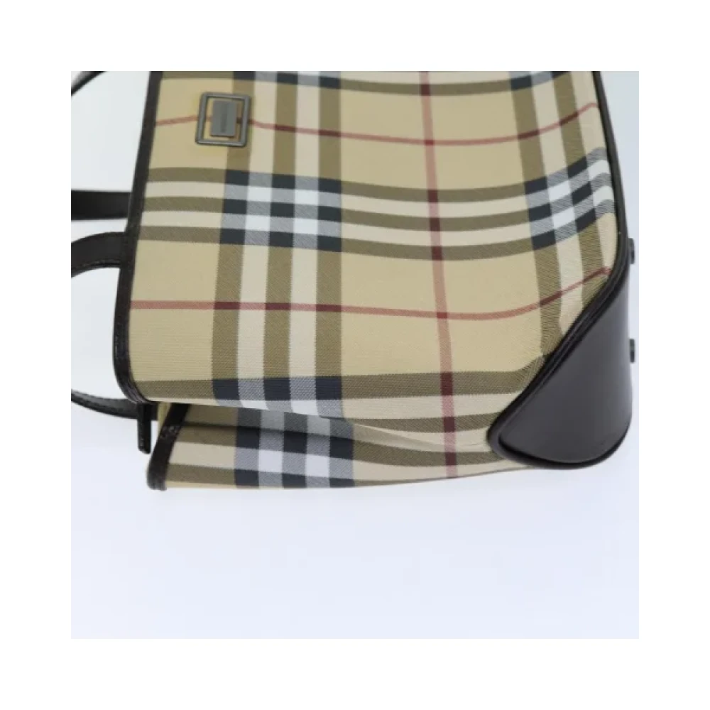 Burberry Vintage Pre-owned Canvas handbags Beige Dames