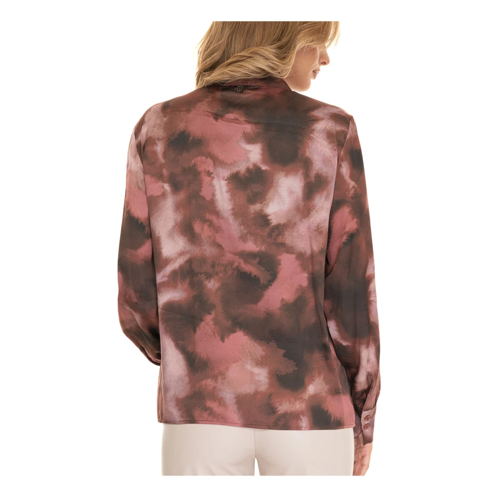 Liu Jo Blouse met tegeldruk en magneetsluiting Pink Dames