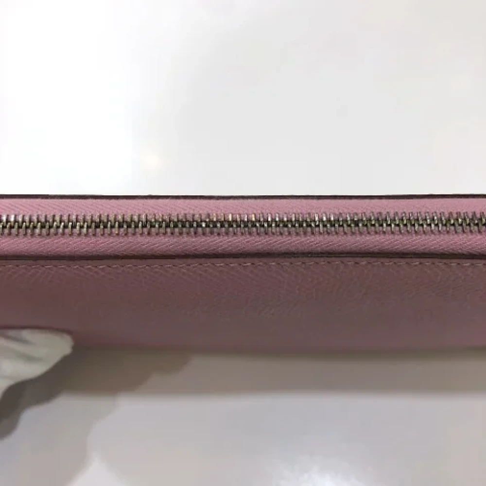 Hermès Vintage Pre-owned Leather wallets Pink Dames