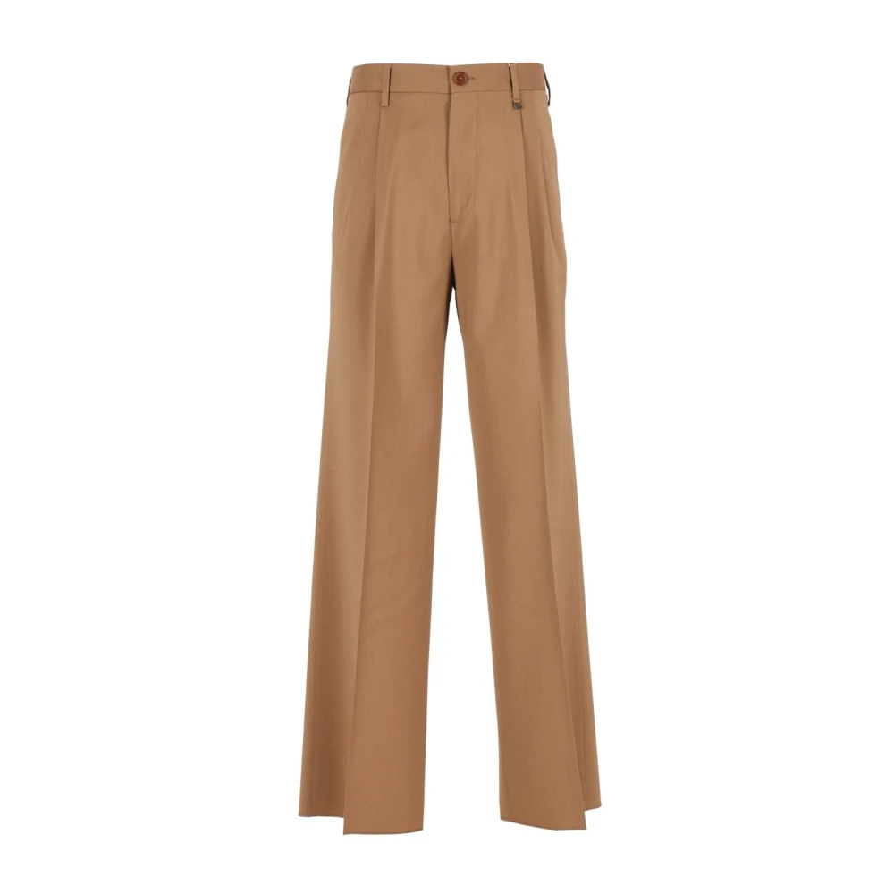 Vivienne Westwood Rafael Wool Trousers - Male - Wide Trousers - Beige - L - Trousers