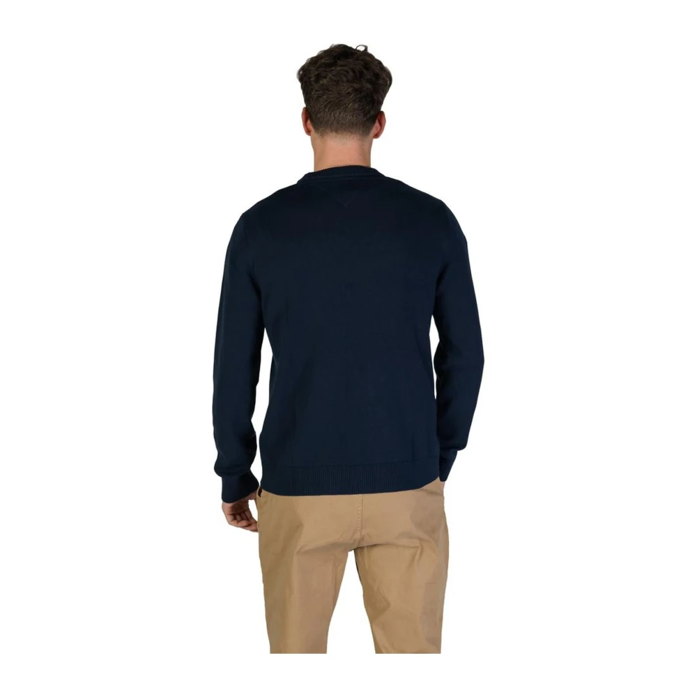 Tommy Jeans Blauw Polyester Blend T-Shirt Blue Heren
