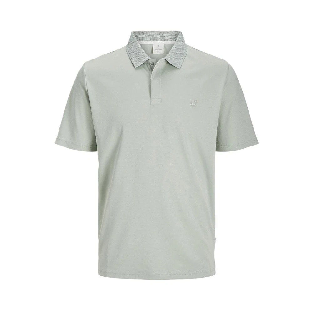 jack & jones Rodney Polo Shirt Aqua Gray Green Heren