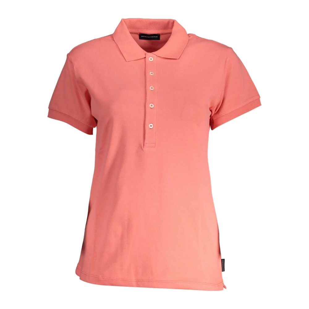 North Sails Women's Pink Polo Shirts, S, Short Sleeve Polo Shirt