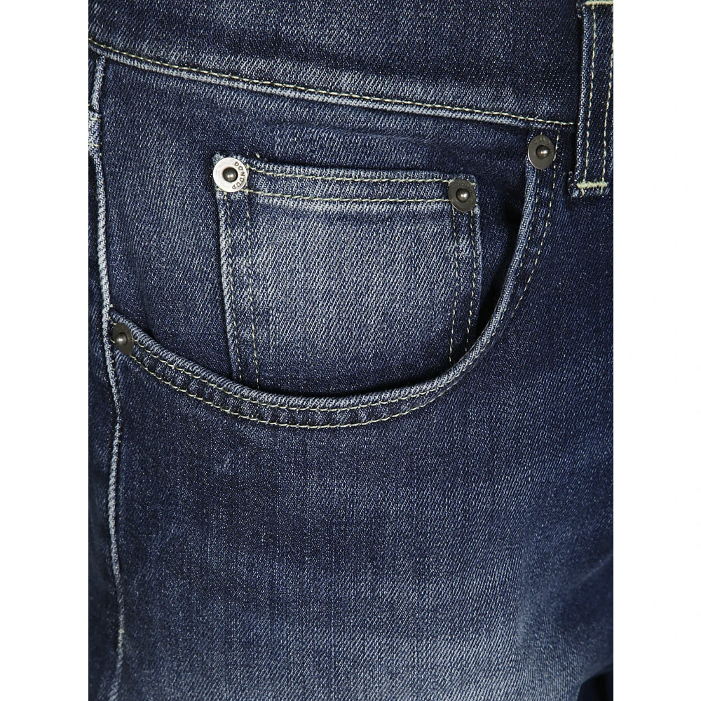 Dondup Gewassen Blauwe Jeans Blue Heren