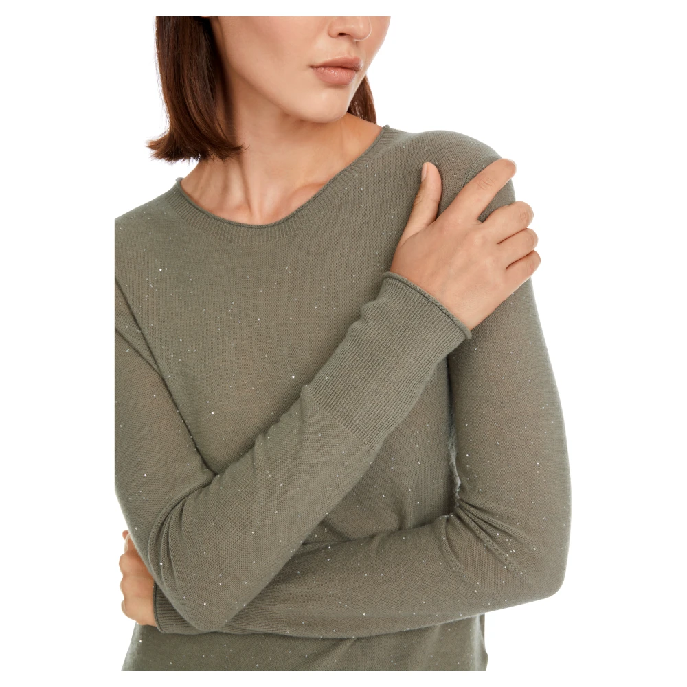 Marc Cain Paillet Wollen Trui Green Dames