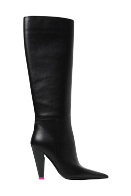 black-leather-ankle-boots