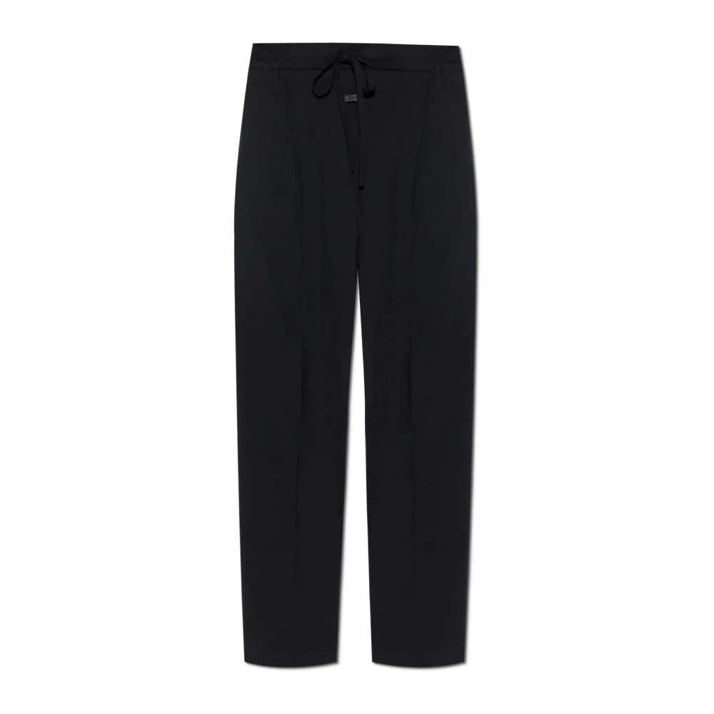 Fear Of God Broek met logopatch Black Heren