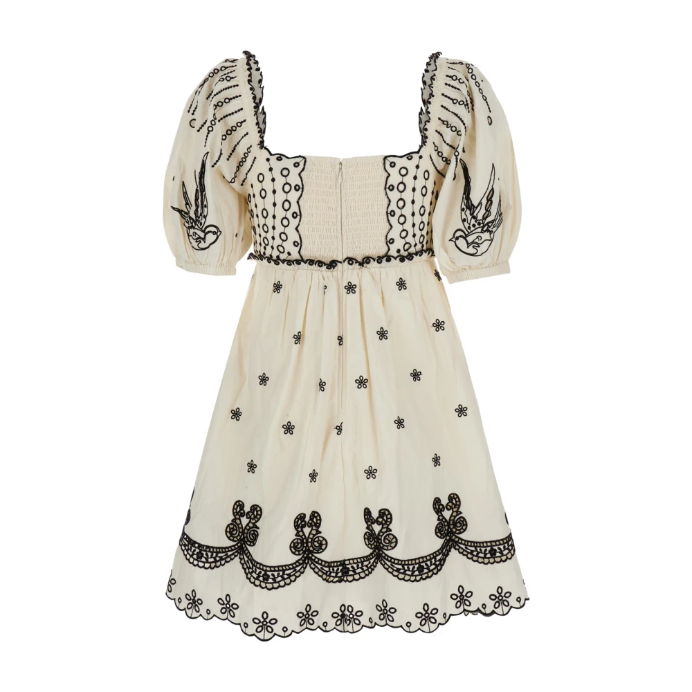 Sea NY Witte Geborduurde Katoenen Jurk Vrouw White Dames