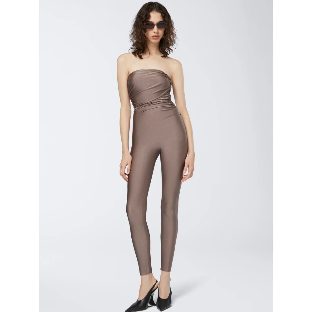 Andamane Grijze Off-Shoulder Jurk Gemaakt in Italië Gray Dames