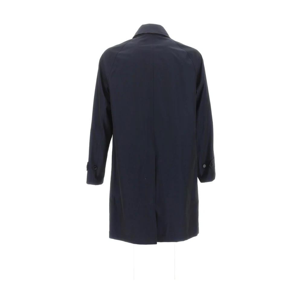 Burberry Korte enkellange jas Blue Heren
