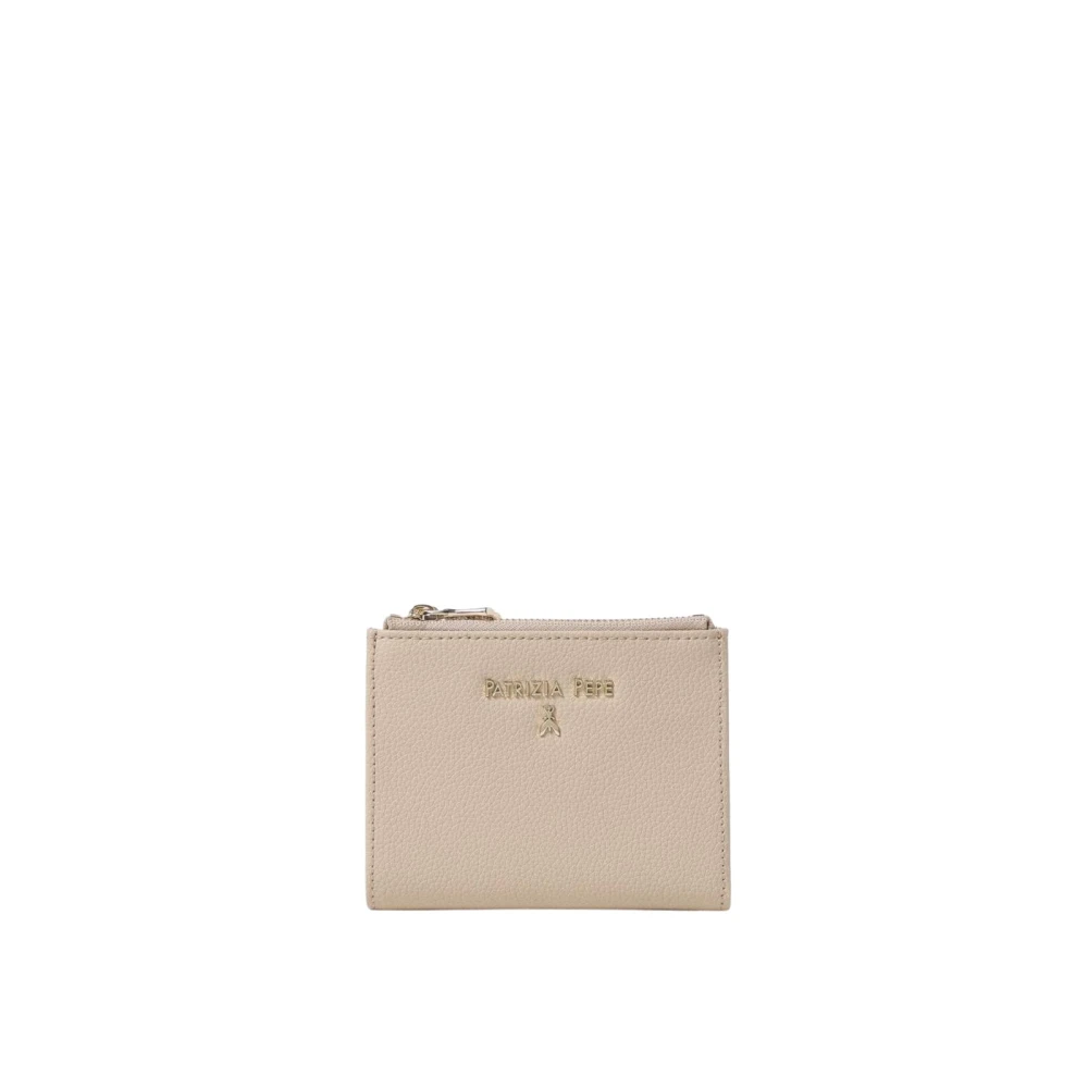 Patrizia Pepe Women's Beige Leather Zip Wallet