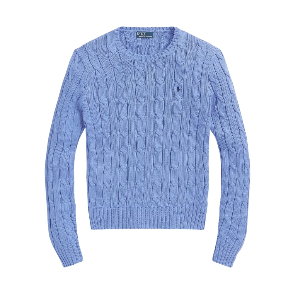 Polo Ralph Lauren Women's Blue Julianna Crew Neck Jumper - Round-Neck Knitwear - Xl - Knitwear