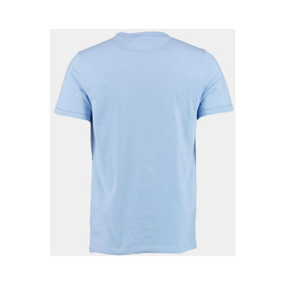 Tommy Jeans Slim Rib Detail T-Shirt Blauw Blue Heren