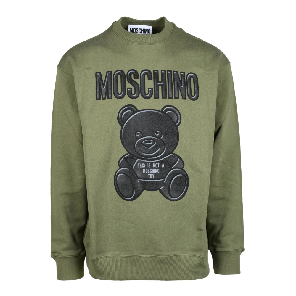 Moschino Couture Katoenen Sweater Green Heren