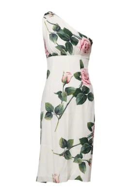Floral OneShoulder Midi Dress