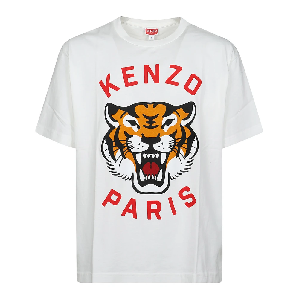 Kenzo Stijlvolle Tiger T-Shirt White Heren