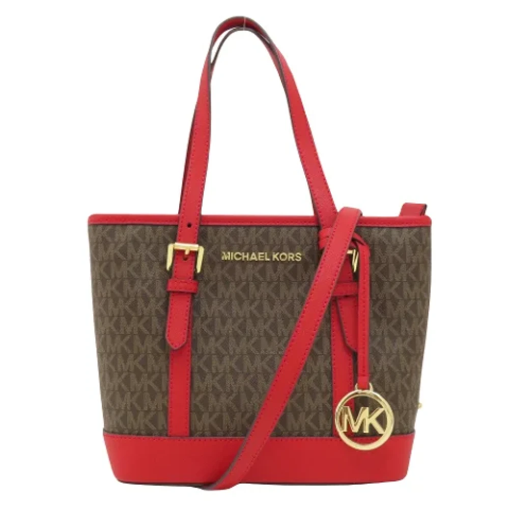 Michael Kors Pre-owned Canvas shoulder-bags Brown Dames