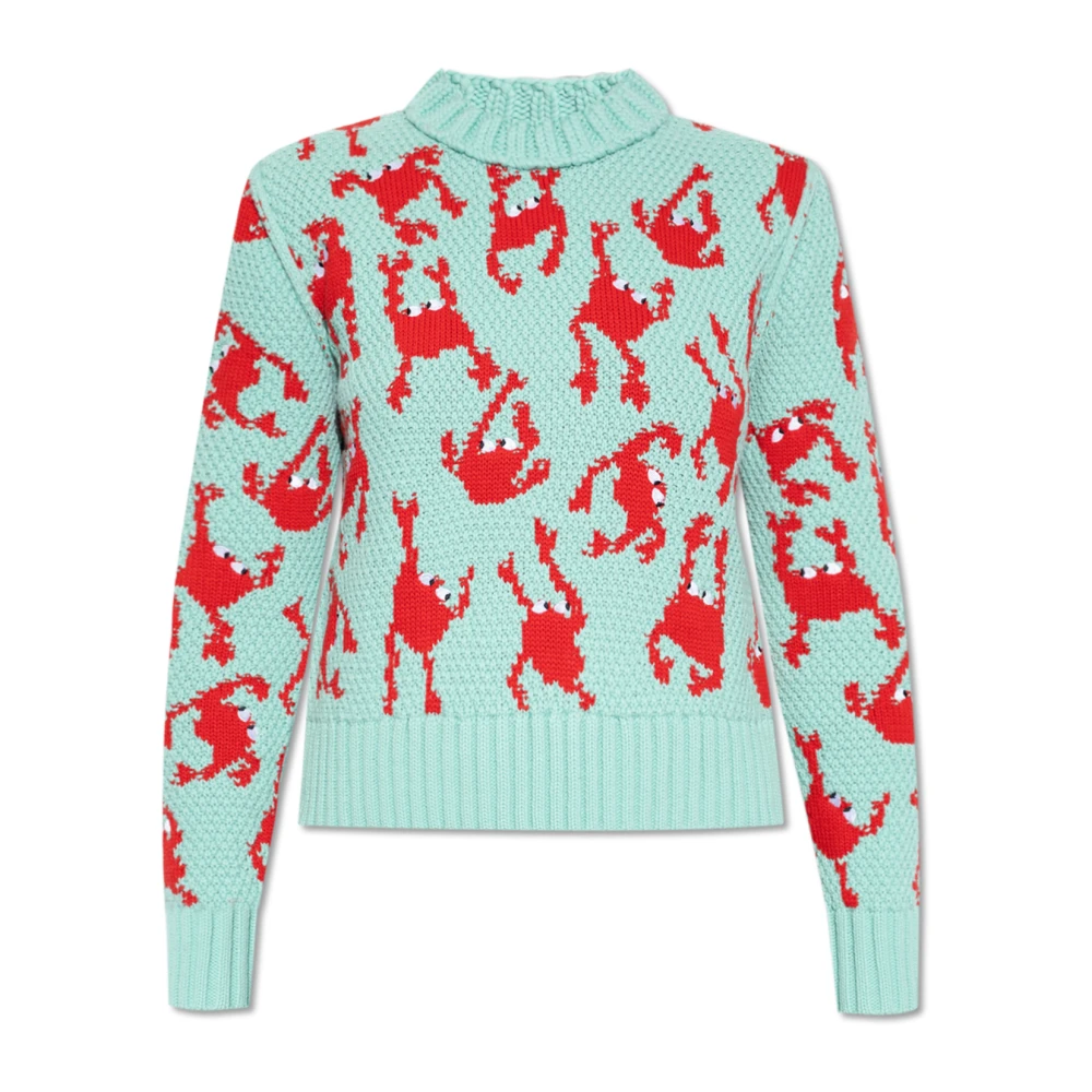 Sweater med krabbe mønster