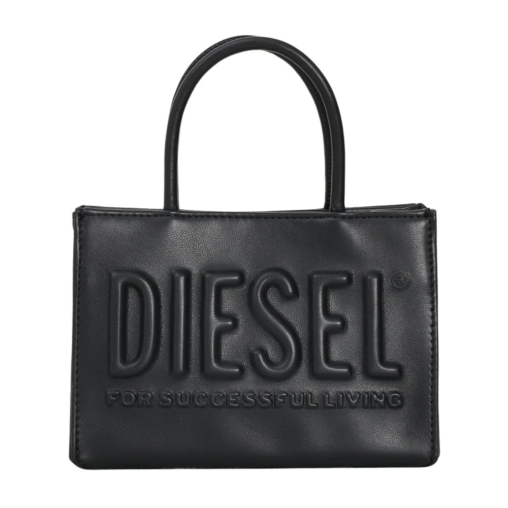 Diesel Women's Black Handbags, One Size, Handbag Dsl 3D Iconic Style