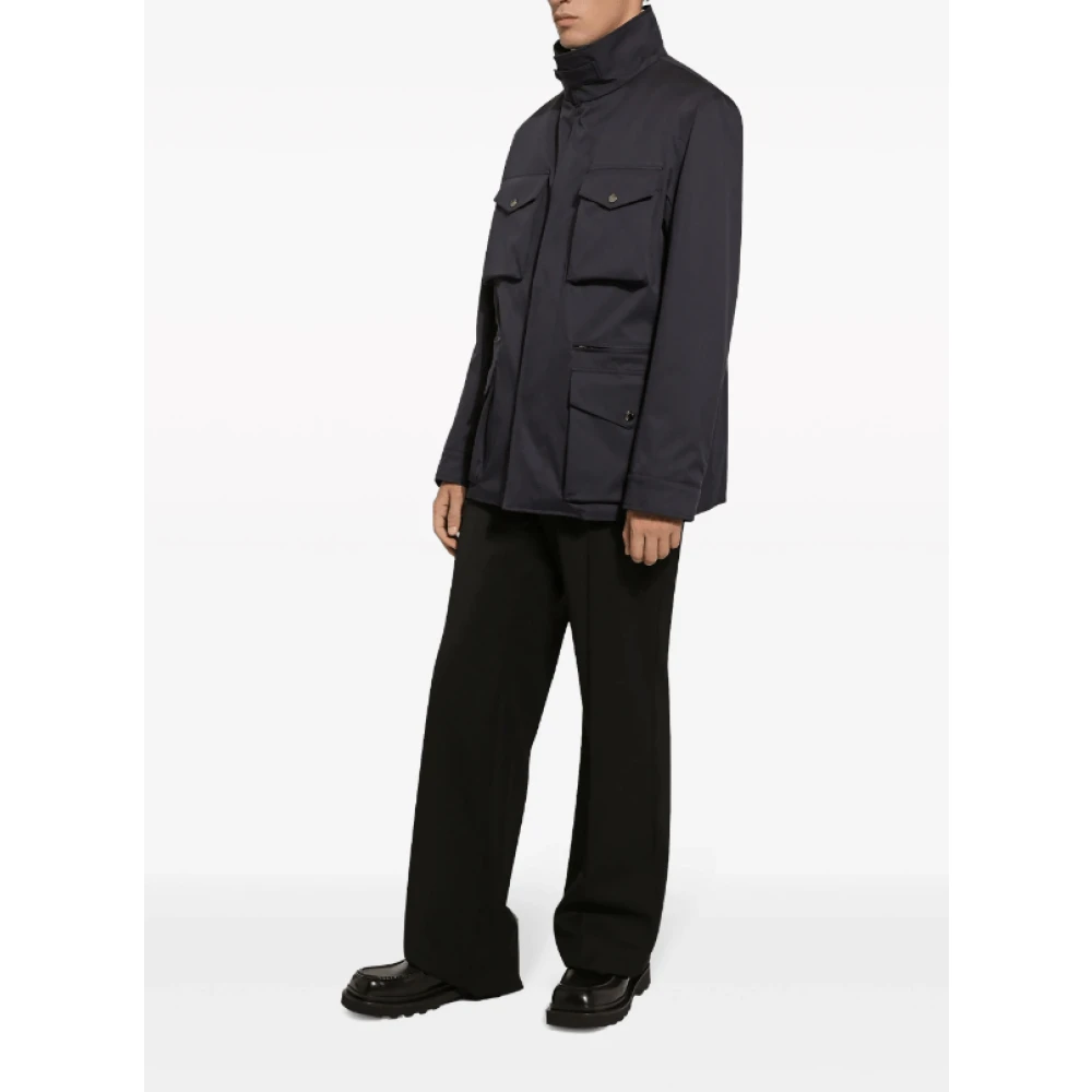 Dolce & Gabbana Midnight Blue Safari Jas Blue Heren