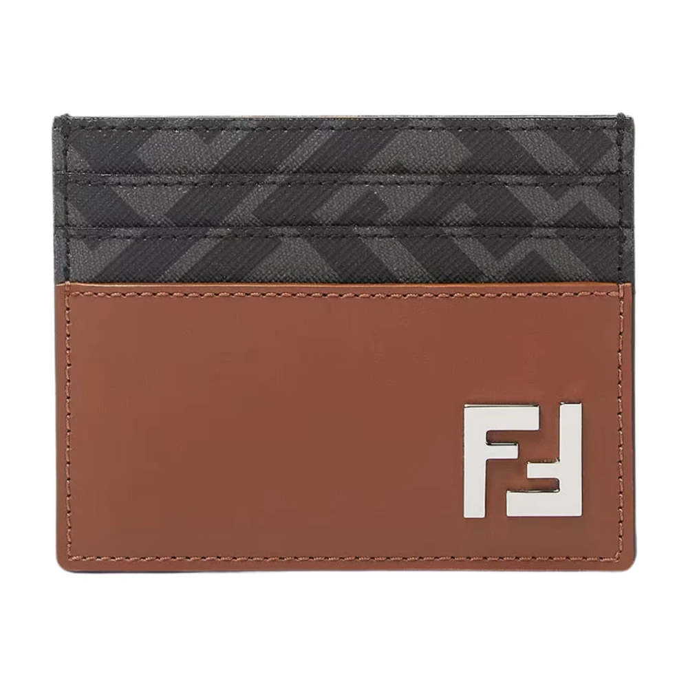 Fendi Men's Multicolor Squared Card Holder - Wallets & Cardholders - One Size - Accessories