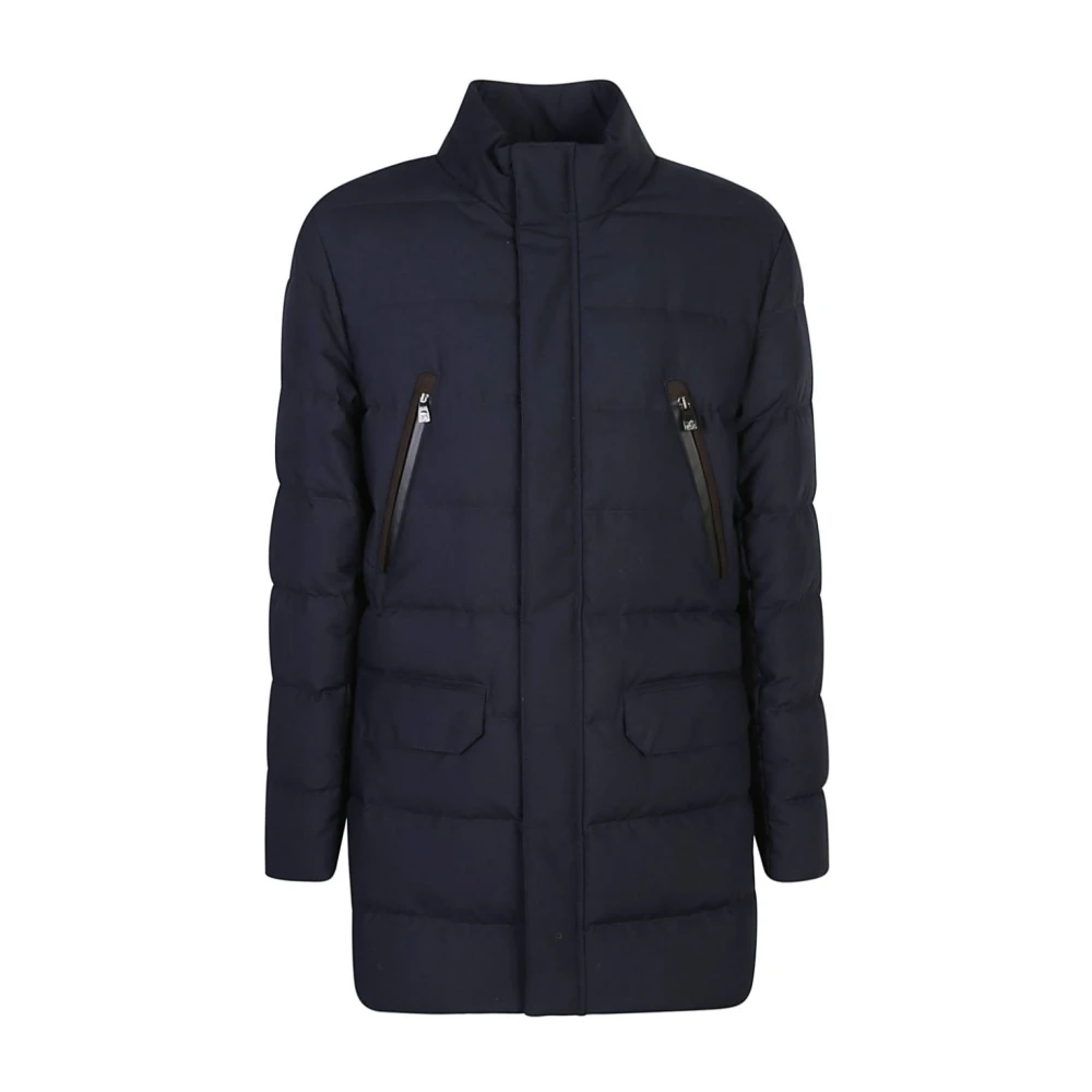 Corneliani Blauwe Jassen voor Mannen Blue Heren
