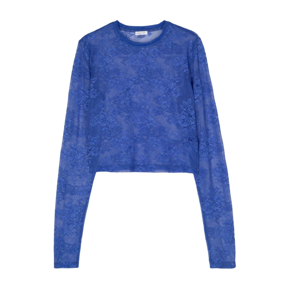 PATRIZIA PEPE Blue Wave Sweater Blue Dames