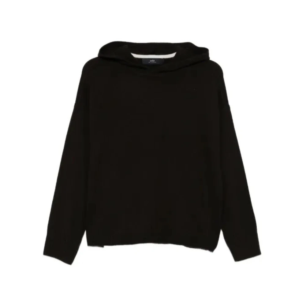 Arch4 Donna Nero - Oli & Eloise Felpa Con Cappuccio In Cashmere - Sweatshirts & Hoodies - S