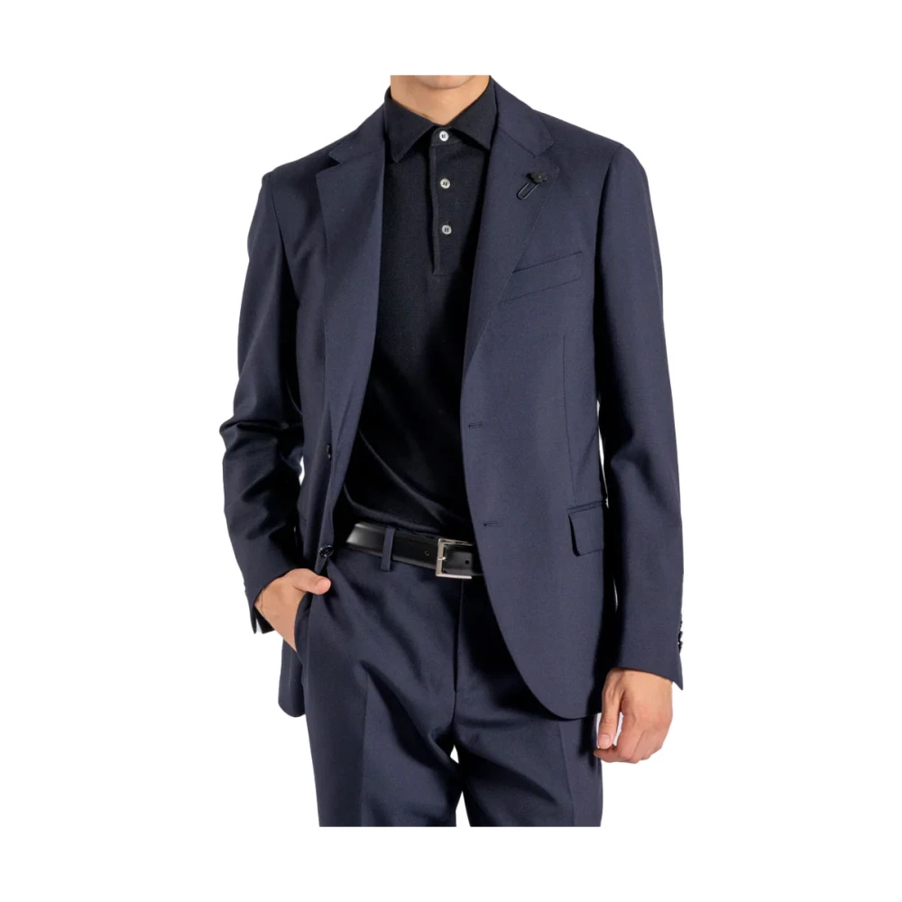 Lardini Wollen Pak Made in Italy Blue Heren