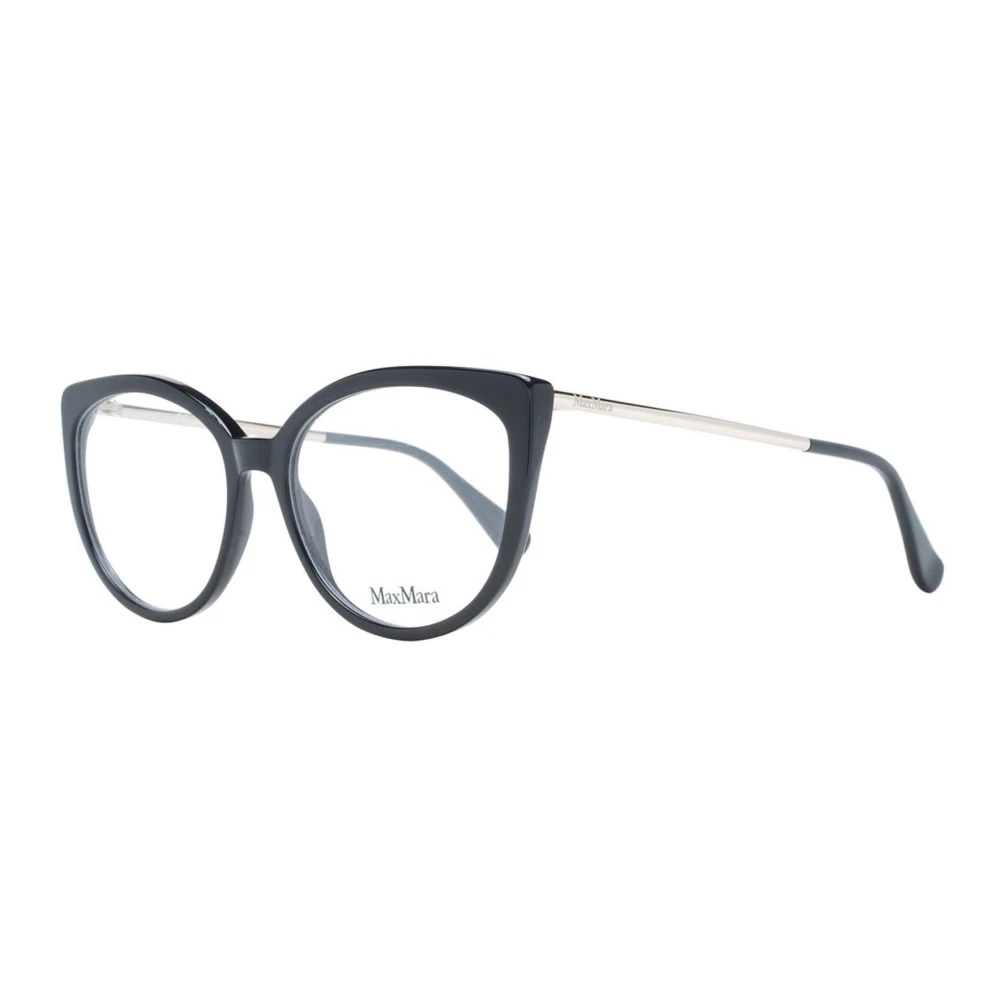 Max Mara Women's Black Glasses, One Size, Cat Eye Optical Frames