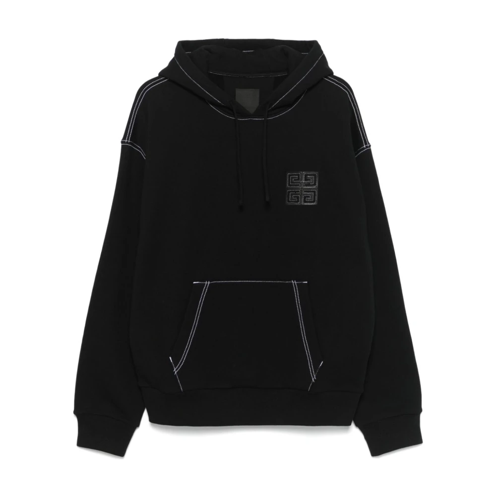 Givenchy Zwarte Hooded Sweatshirt Black Heren