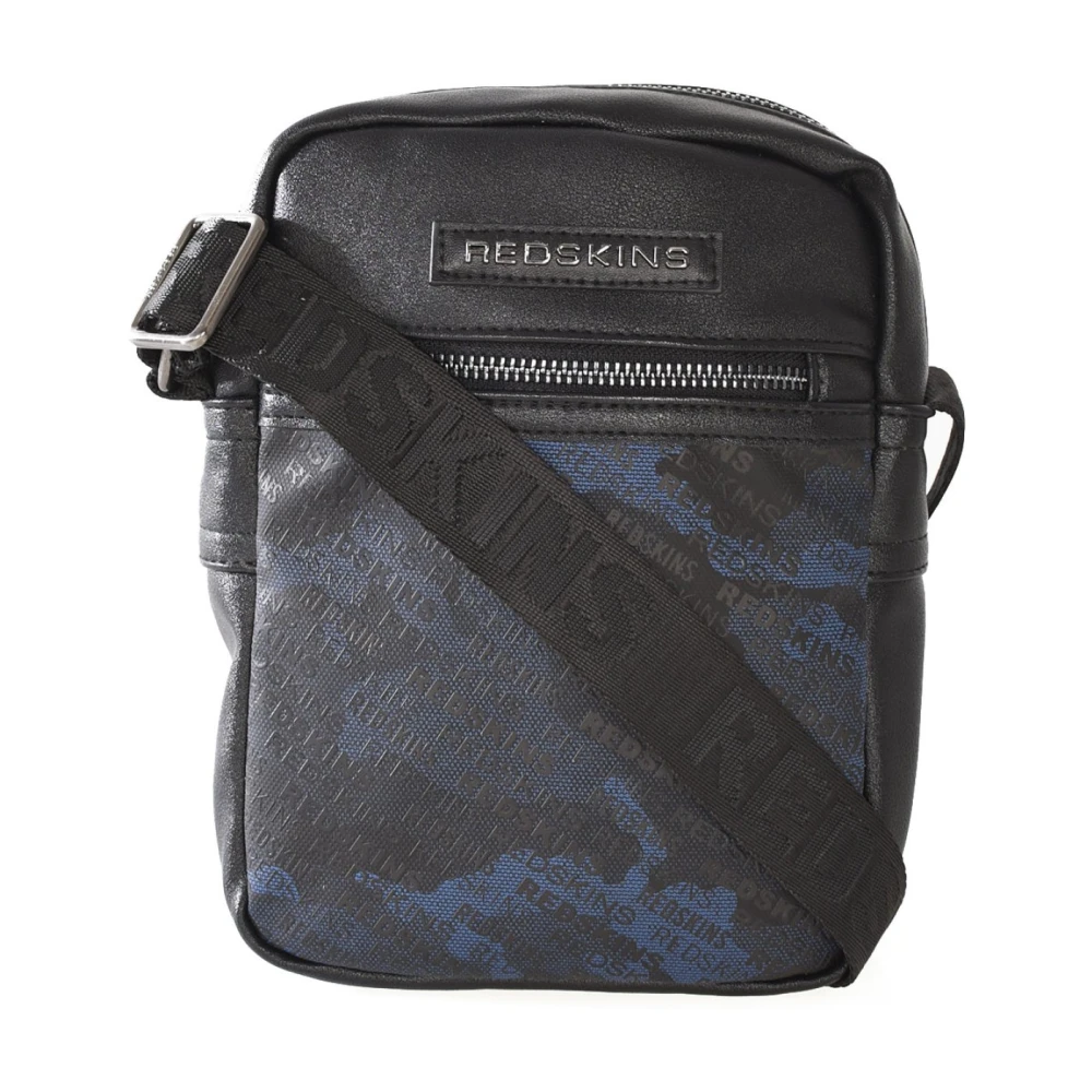 Redskins Zwarte Schoudertas met Metalen Logo Black Heren