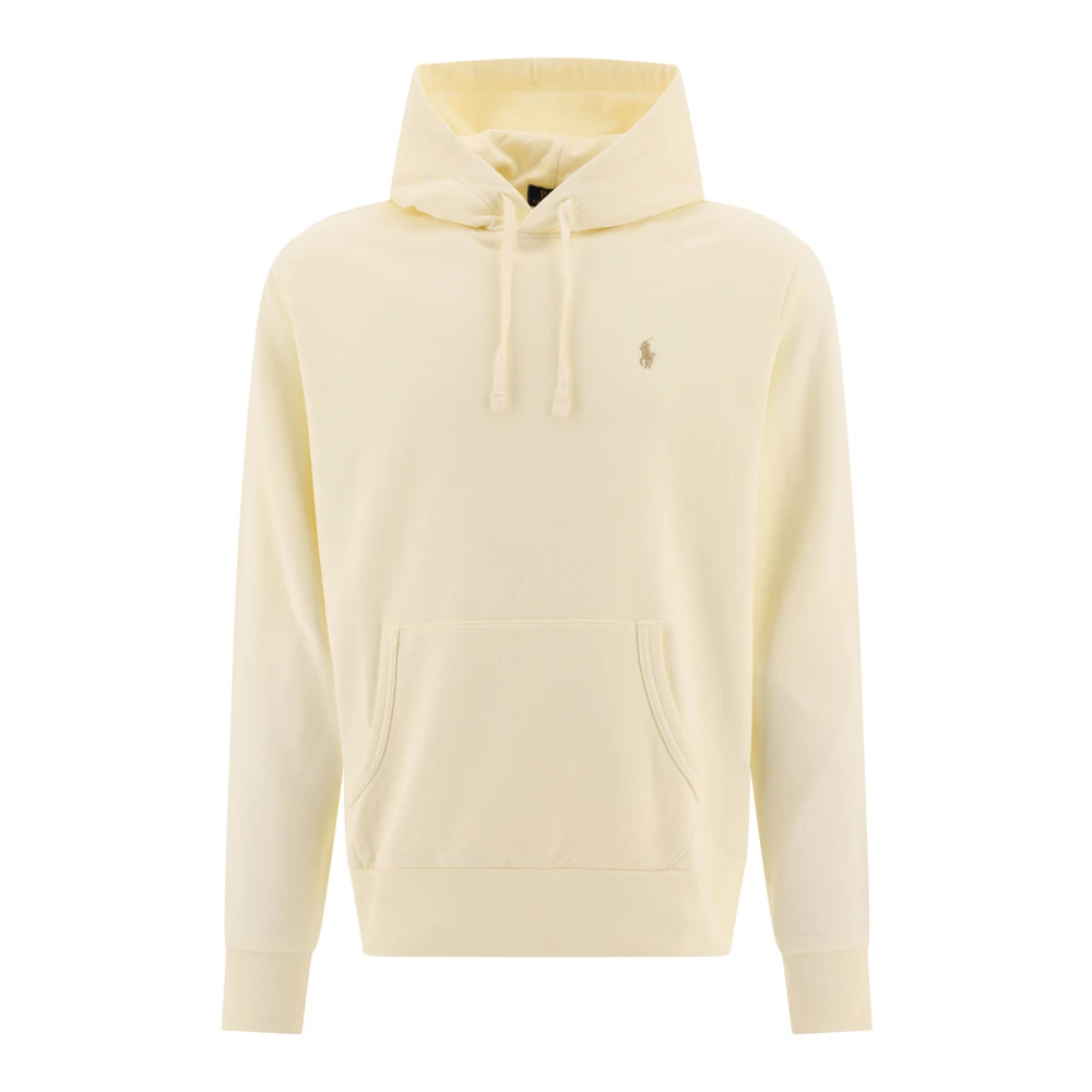 Polo Ralph Lauren Herr Beige Sweatshirts & Hoodies M, Bomull, Loopback Bomull Huvtröja Sweatshirt