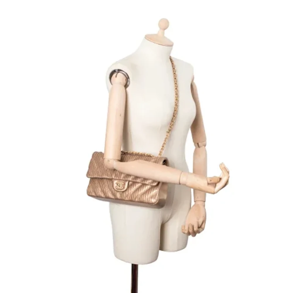 Chanel Vintage Pre-owned Leather chanel-bags Yellow Dames