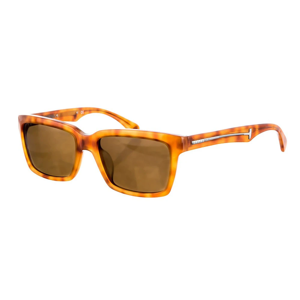 La Martina Men's Brown Sunglasses, One Size, Rectangular Acetate Sunglasses
