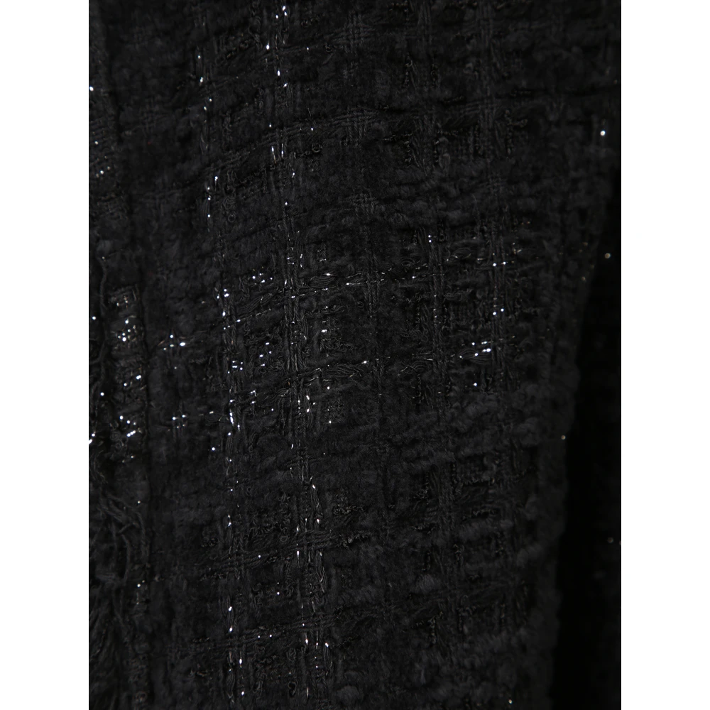 IRO Zwarte Franje Jas voor Vrouwen Black Dames