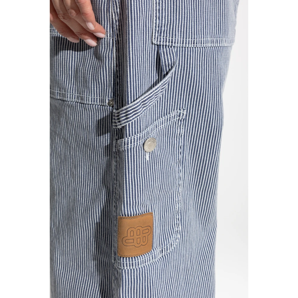 Munthe Gestreepte patroonbroek Fancie Blue Dames