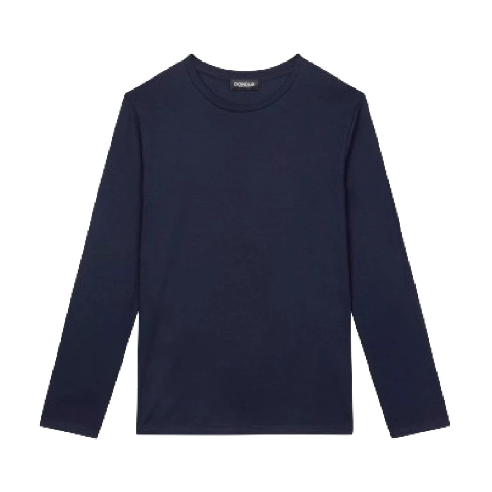 Dondup Men's Blue T-Shirt - Long Sleeve T-Shirts - L - Tops