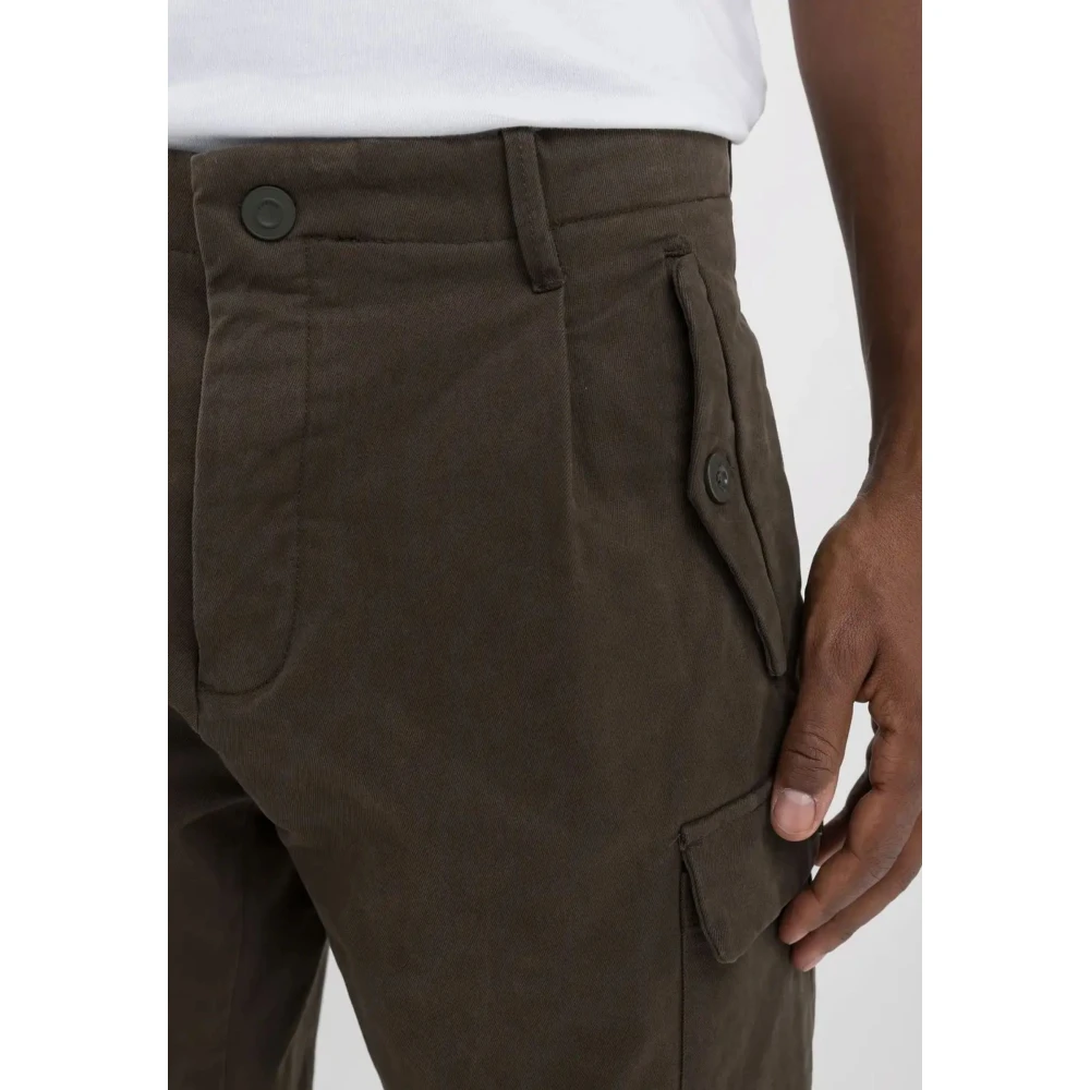 Replay Logo Broek Brown Heren