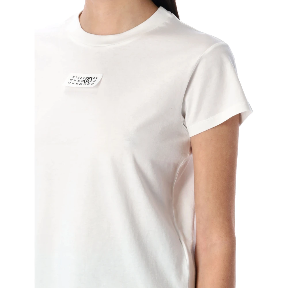 MM6 Maison Margiela Etiquette T-Shirt White Dames