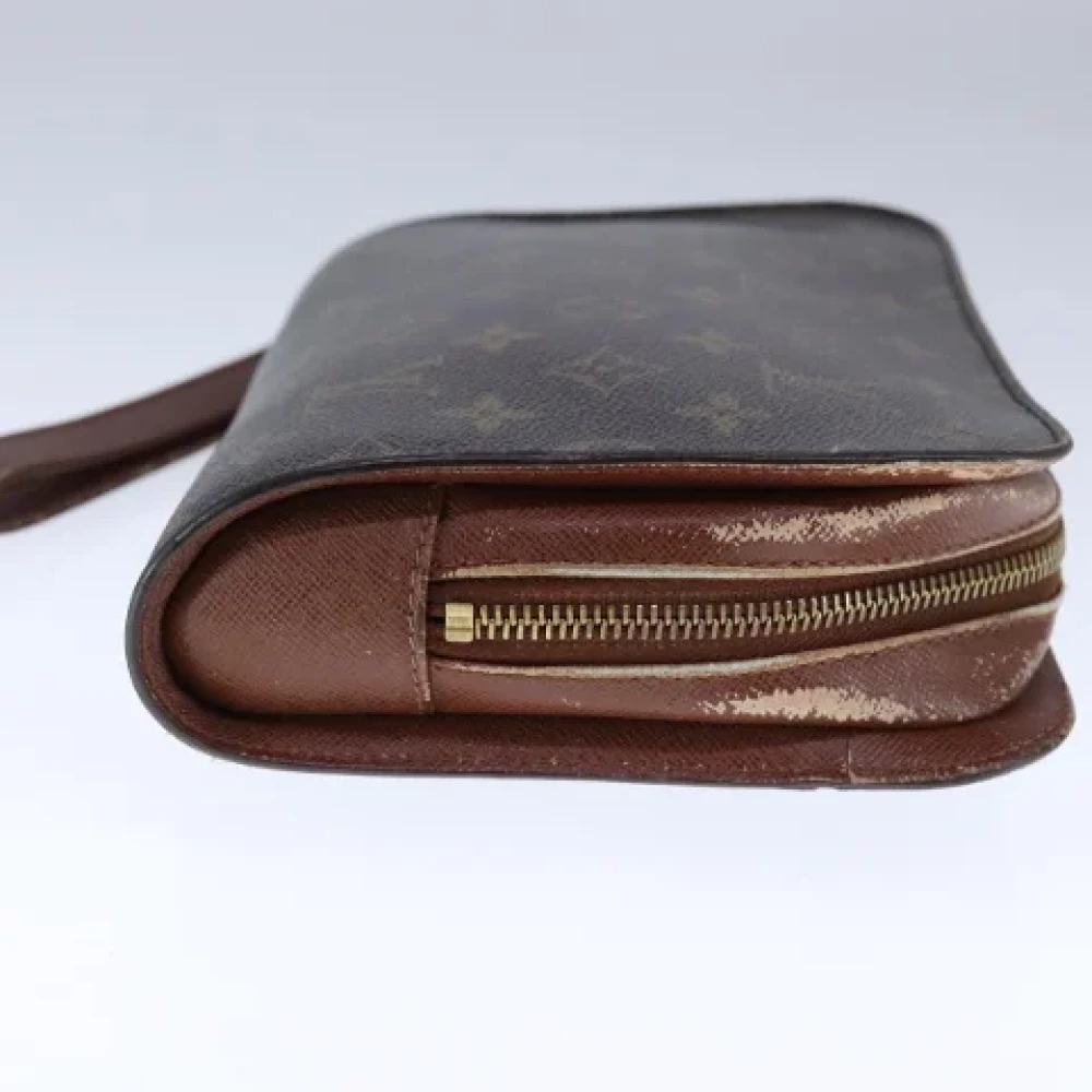 Louis Vuitton Vintage Pre-owned Canvas clutches Brown Dames