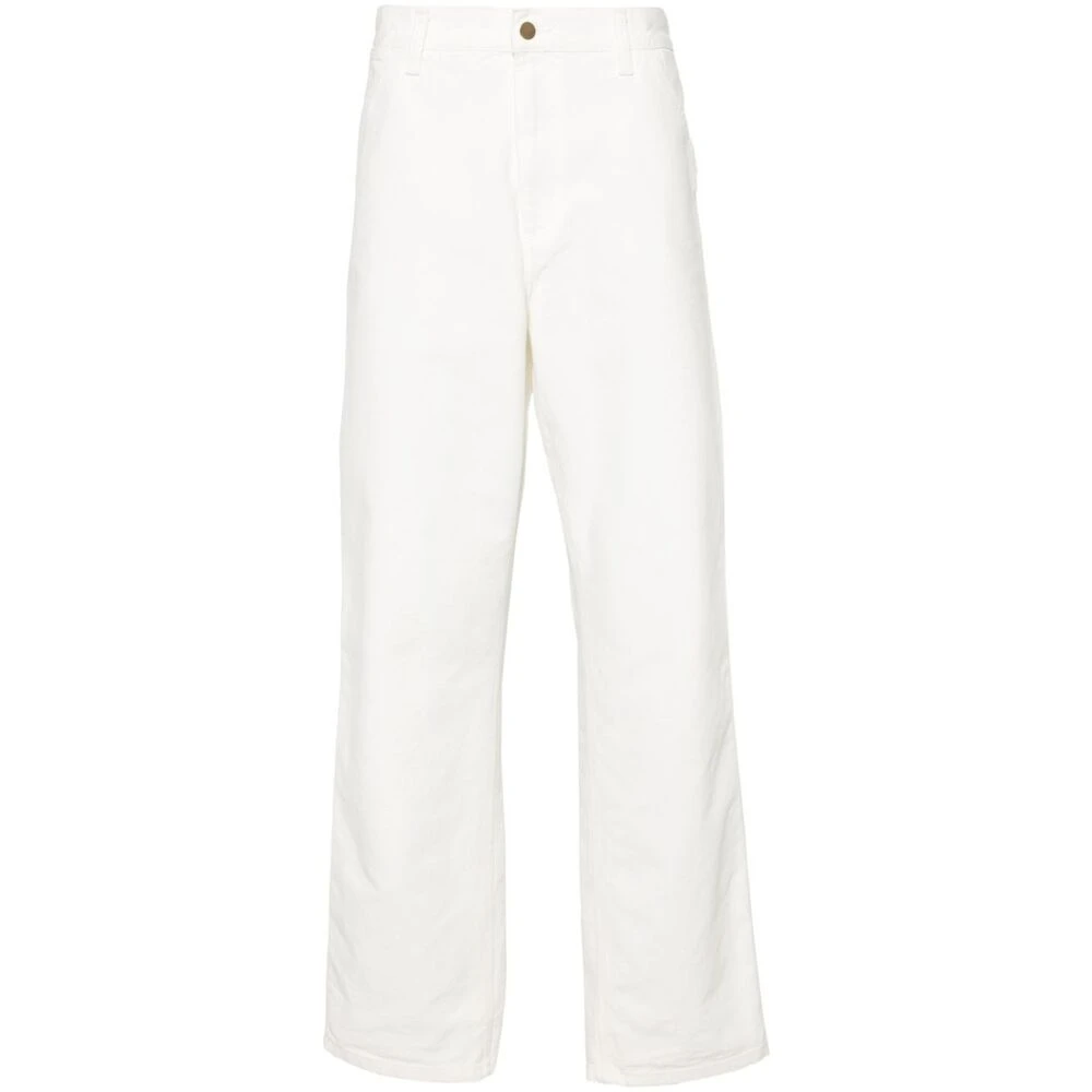 Carhartt WIP Biologisch Katoenen Timmermansbroek White Heren